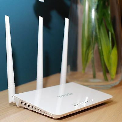 Tenda F3 Wifi Extender (New Box Packed) - Tenda Wifi Router -Tenda F3 300Mbps 3 Antenna Wireless Router - Works Wirelessly and wired
